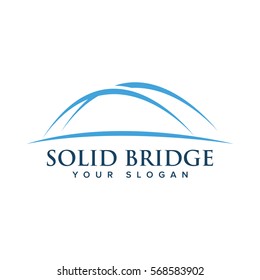 Modern Bridge Logo Design Element