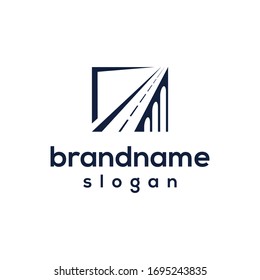 plantilla moderna de diseño de logotipos de puente
