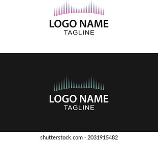 Diseño de logotipo mínimo de puente moderno