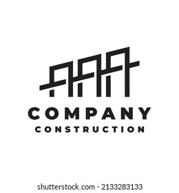 modern bridge vector logo design