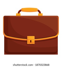 Modernes Aktenkoffer-Symbol. Cartoon eines modernen Aktenkoffer, Vektorsymbol für Webdesign einzeln auf weißem Hintergrund