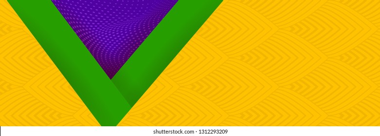 Modern bright abstract background for 
 Carnival Mardi Gras. Festive carnaval background with space for text. Background for advertising, posters, sales in traditional colors of the Mardi Gras.