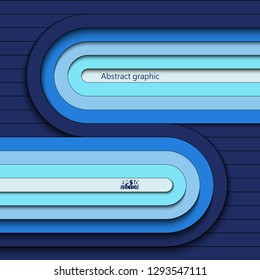Modern and bright background with 3D stripes. Eps10 Vector illustration