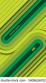 Modern and bright background with 3D stripes. Eps10 Vector illustration