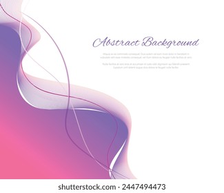 Modern bright colors abstract swirl curve lines flowing background