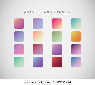 Modern Bright colour gradients. - Vector