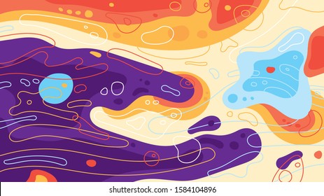 Modern bright fluid abstract background
