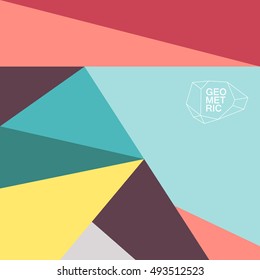 Modern bright geometric pattern. Graphic abstract design poster, wallpaper, cover, card design.