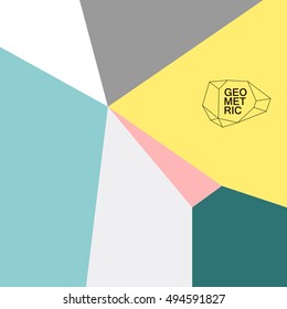 Modern bright geometric pattern. Graphic abstract design poster, wallpaper, cover, card design.