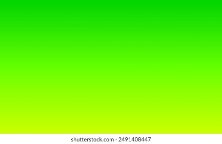 Modern bright green and yellow color gradient transition background. Flat and blank template overlay decoration