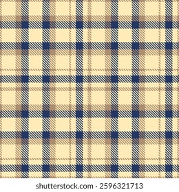 Modern Bright Pale Peach Seamless Tartan Fabric Design