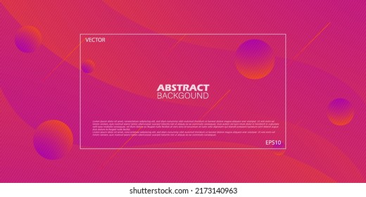 Moderna plantilla vectorial rosa y naranja brillante con un patrón sencillo. Diseño frío sobre fondo abstracto con gradiente colorido. Nuevo diseño para anuncios, afiches, banner de su sitio web.Eps 10 vector