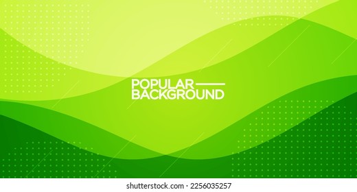 modern bright premium colorful wavy abstract background with gradient green soft color on background. Eps10 vector