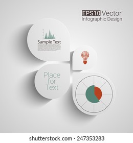 Modern bright style vector illustration. Can be used for work-flow layout, diagram, number options, web design, infographics, business brochure. 