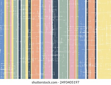 moderno verano brillante y primavera rayas de Vertical retro en texturas de lino natural de fondo con efecto vintage .