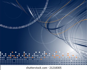 modern bright vector backdrop with binary code