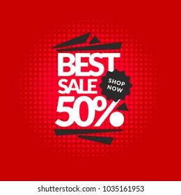 Modern bright vector poster Big sale. Banner for advertising discounts. A template for design of the store