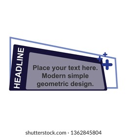 Modern bright vector poster Big sale. Banner for advertising discounts. A template for design of the store