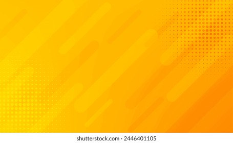 moderno y brillante fondo amarillo en Vector de estilo de semitono