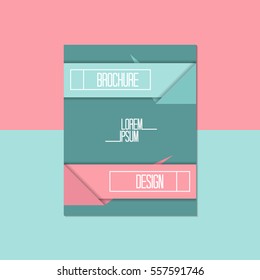 Modern brochure abstract design. Banner. Vector illustration.