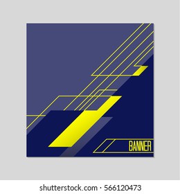 Modern brochure abstract design. Banner. Vector illustration.