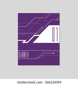 Modern brochure abstract design. Banner. Vector illustration.