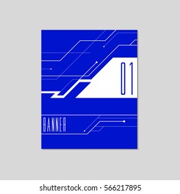 Modern brochure abstract design. Banner. Vector illustration.