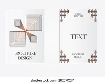 Modern brochure, abstract vector illustrator.