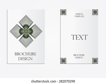 Modern brochure, abstract vector illustrator.