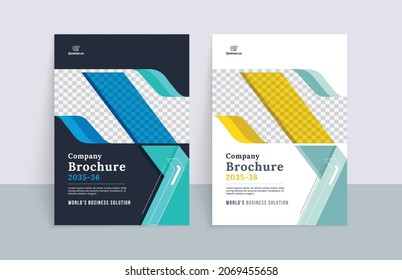 Modern Brochure Cover Design Template and can be used in Annual Report, company profile, Magazine, Poster, Business Presentation, Flyer, Banner, Booklet and catalog cover