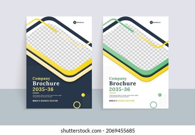 Modern Brochure Cover Design Template and can be used in Annual Report, company profile, Magazine, Poster, Business Presentation, Flyer, Banner, Booklet and catalog cover