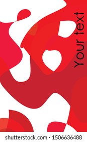 Modern brochure cover, stylish design. Abstract background of colored spots. Vector template minimalistic poster, flyer, typography art wallpaper, print, web banner.