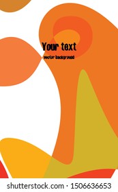 Modern brochure cover, stylish design. Abstract background of colored spots. Vector template minimalistic poster, flyer, typography art wallpaper, print, web banner.
