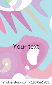 Modern brochure cover, stylish design. Abstract background of colored spots. Vector template minimalistic poster, flyer, typography art wallpaper, print, web banner.
