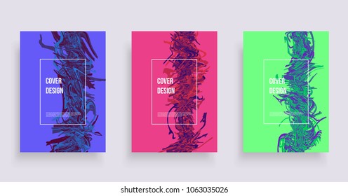 Modern brochure covers set, design. Trendy abstract cover design