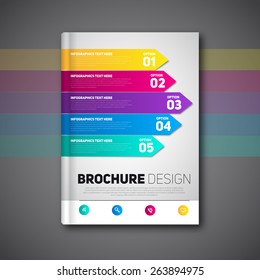 Modern Brochure design abstract brochure, vector report template