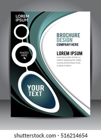 Modern brochure design content background. Design layout template