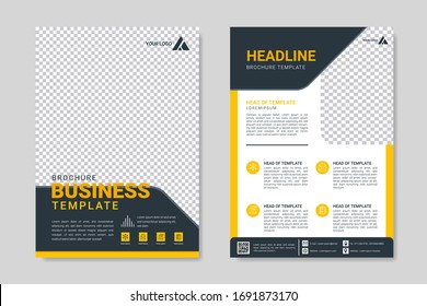 Modern brochure design, cover modern layout, annual report, poster, flyer in A4  for tech, science, market, menu