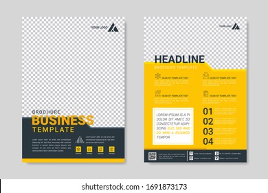 Modern brochure design, cover modern layout, annual report, poster, flyer in A4  for tech, science, market, menu