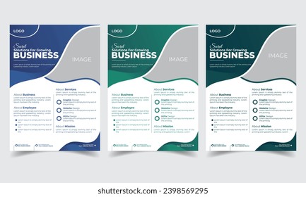 Modern Brochure design, cover modern layout, annual report, poster, Corporate creative colorful business flyer template design set.