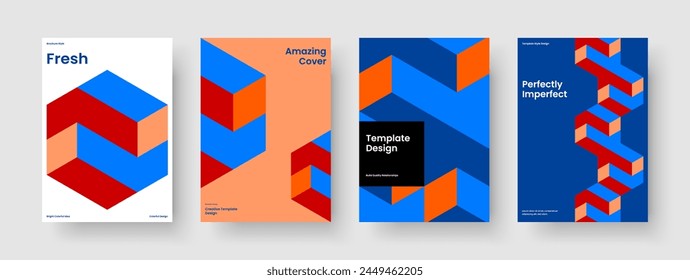 Diseño de folleto moderno. Plantilla de fondo creativo. Diseño de presentación empresarial aislado. Anuncio. Volante. Cartel. Informe. Portada del libro. Diario. Revista. Boletín informativo. Folleto. Publicidad