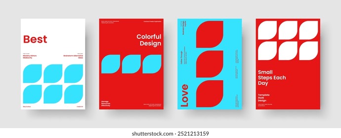 Diseño moderno de folletos. Plantilla de portada de libro creativo. Diseño de póster aislado. Anuncio. Antecedentes. Informe. Presentación de Negocios. Volante. Cartera. Panfleto. Publicidad. Boletín informativo. Cuaderno