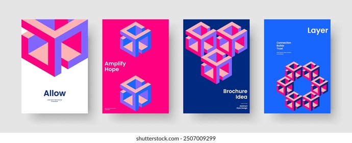Modernes Broschürendesign. Vorlage für kreative Poster. Isoliertes Hintergrundlayout. Banner. Flyer. Buchumschlag. Geschäftspräsentation. Bericht. Newsletter. Handzettel Katalog. Broschüre. Portfolio. Merkblatt