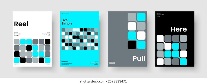 Modern Brochure Design. Geometric Background Layout. Isolated Banner Template. Poster. Report. Book Cover. Flyer. Business Presentation. Magazine. Handbill. Advertising. Newsletter. Journal