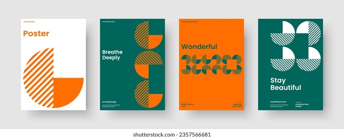 Modern Brochure Design. Geometric Banner Layout. Isolated Background Template. Flyer. Business Presentation. Book Cover. Poster. Report. Advertising. Leaflet. Handbill. Portfolio. Pamphlet. Catalog