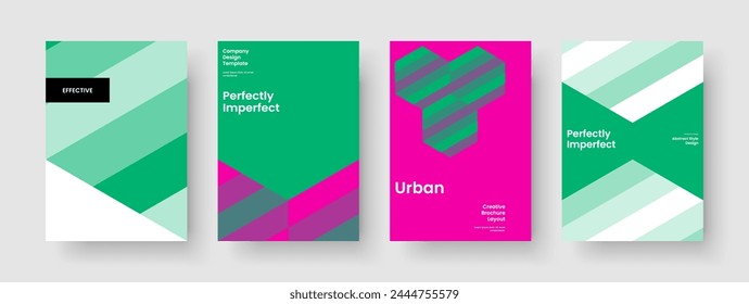 Modernes Broschürendesign. Geometrische Flyer-Vorlage. Kreatives Poster-Layout. Bericht. Geschäftspräsentation. Hintergrund. Buchumschlag. Banner. Handzettel Newsletter. Katalog. Notebook. In: Magazine. Portfolio