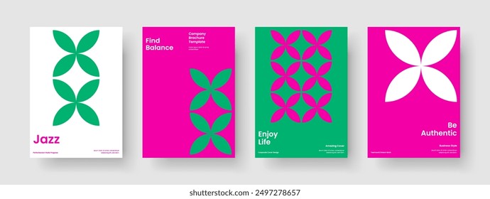 Diseño moderno de folletos. Diseño geométrico del cartel. Plantilla de portada de libro creativo. Antecedentes. Anuncio. Volante. Informe. Presentación de Negocios. Manual. Catálogo. Panfleto. Cartera. Boletín de noticias
