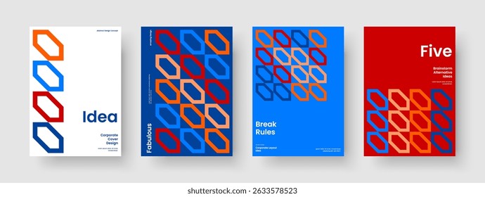 Design de folheto moderno. Layout De Relatório Geométrico. Modelo De Plano De Fundo Isolado. Apresentação de negócios. Cartaz. Faixa. Capa de Livro. Panfleto. Carteira. Boletim informativo. Conhecimento manual. Identidade da marca. Catálogo