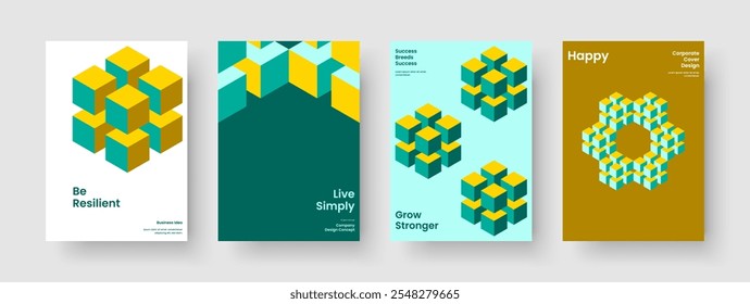 Diseño moderno de folletos. Diseño de fondo aislado. Plantilla de póster creativo. Anuncio. Informe. Portada de libro. Volante. Presentación de Negocios. Identidad de marca. Panfleto. Folleto. Manual. Revista