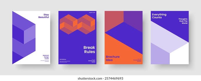 Modern Brochure Design. Isolated Poster Template. Geometric Book Cover Layout. Flyer. Background. Report. Business Presentation. Banner. Handbill. Journal. Brand Identity. Leaflet. Notebook